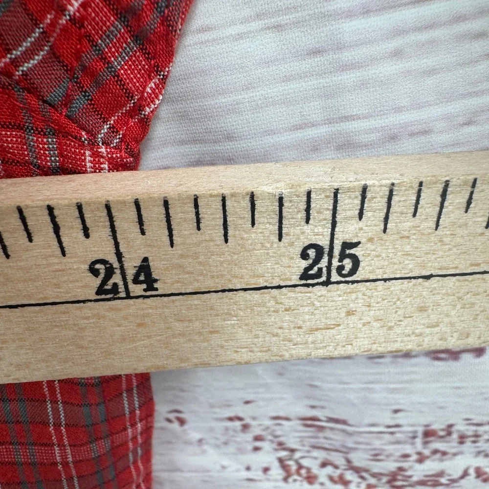 The North Face‎ Shirt Mens Large Plaid Short Sleeve Button Up Hiking Outdoors